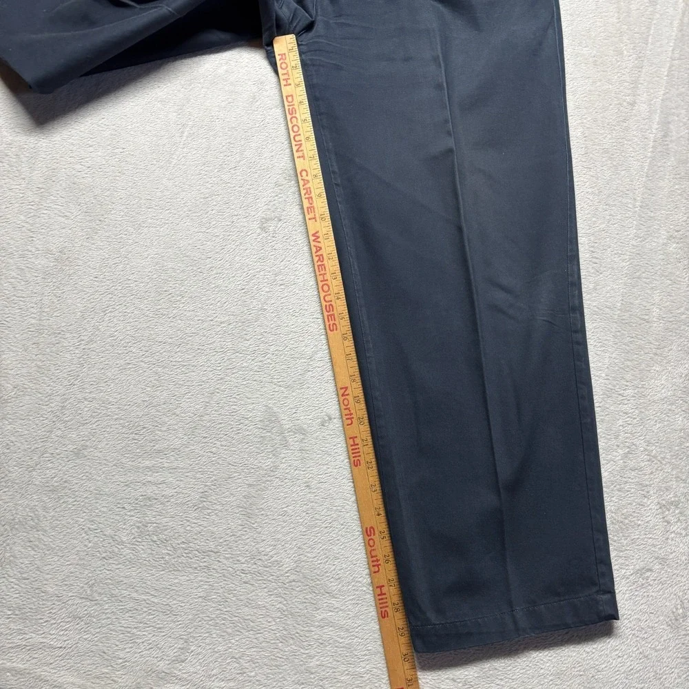 VTG Polo Ralph Lauren Pants Mens 40x30 Fits‎ 38x30 Blue Andrew Pleated Chino USA